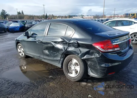 2013 Honda Civic Lx z USA, uszkodzony, nr VIN 2HGFB2F52DH544604